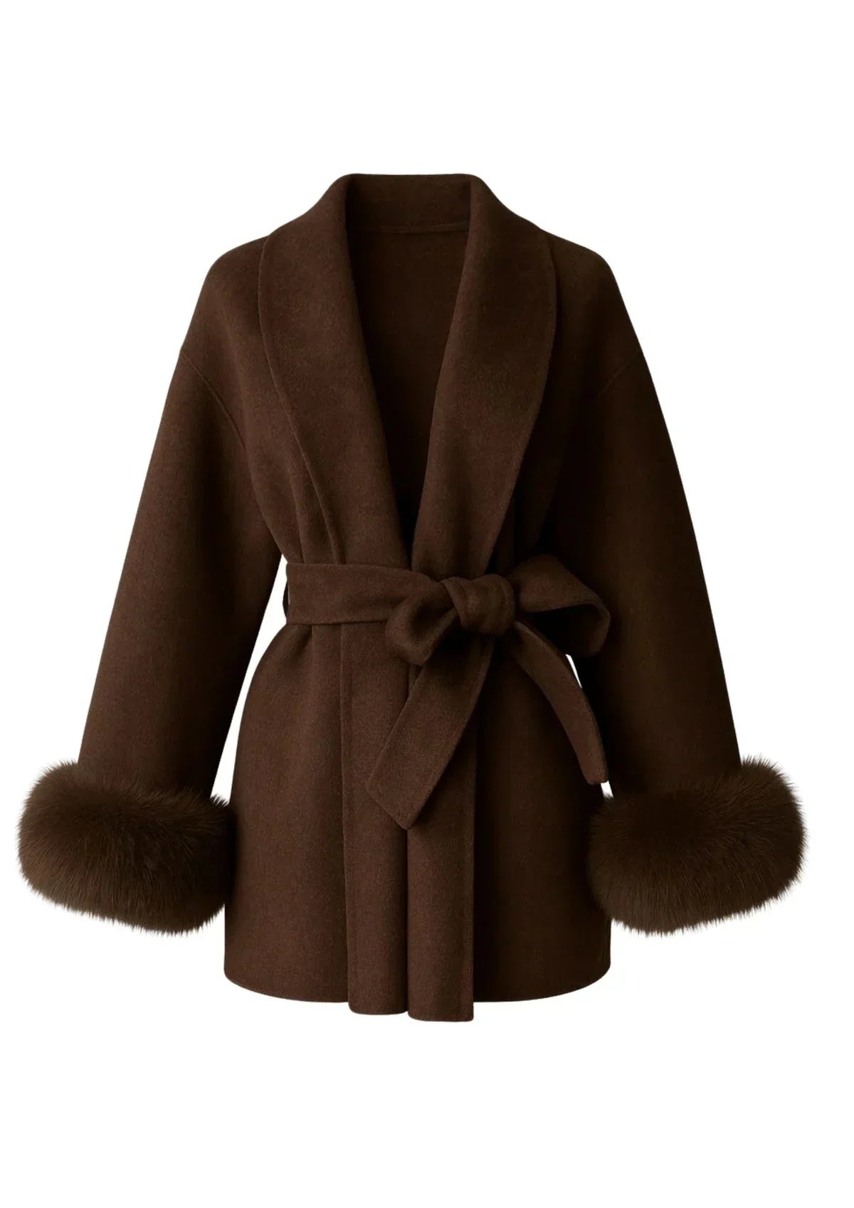 Arctic Grace | Elegante abrigo de lana